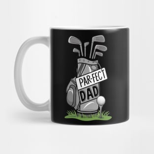 Funny Golfing Design Par-fect Dad Golf Mug